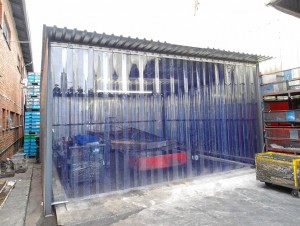 plastic strip door curtain