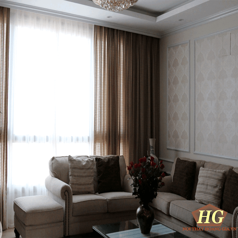 Cách chọn rèm cửa phù hợp với nội thất màu tối