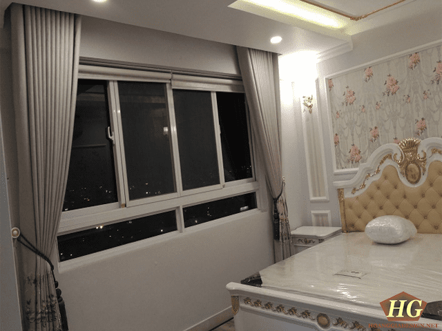 Thi công rèm cửa nhà chị Uyên Hùng Vương Plaza