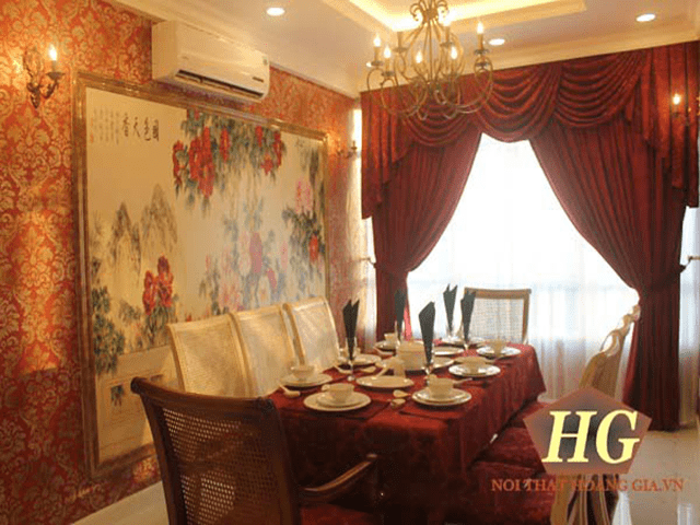 Lộng lẫy thi công rèm cửa phong cách nữ hoàng cho nhà chị Linh